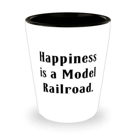 New Model Railroads Gifts, Happiness is a Model Railroad, Model Railroads Shot Glass From Friends, Model trains, Train sets, Toy trains, Kids train set, Electric train set