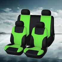 Masteelf 8 Pcs Neon Car Seat Cover Seat Covers Set 115.00X53.00X0.50CM Light Green