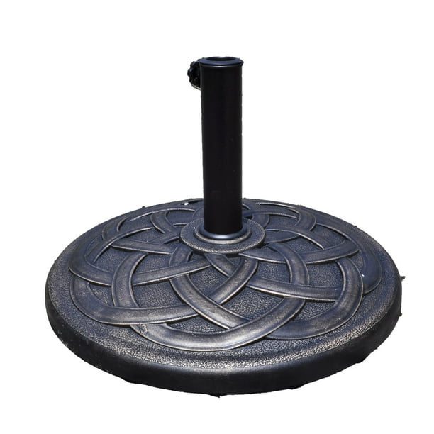 Costway 22 Round Umbrella Base Stand Market Patio Standing Outdoor Living Heavy Duty Com - How Heavy Should A Patio Umbrella Stand Be