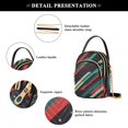 thumbnail image 4 of FORMRS Crossbody Bag for Women Quilted Travel Shoulder Cell Phone Purse with Chain Strap Handbag, Abstract Stripes, 4 of 7
