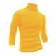 thumbnail image 1 of CamisePaHombres De Mangas Largas Cuello De Cisne Ajuste Delgado Casual Amarillo 56, 1 of 7