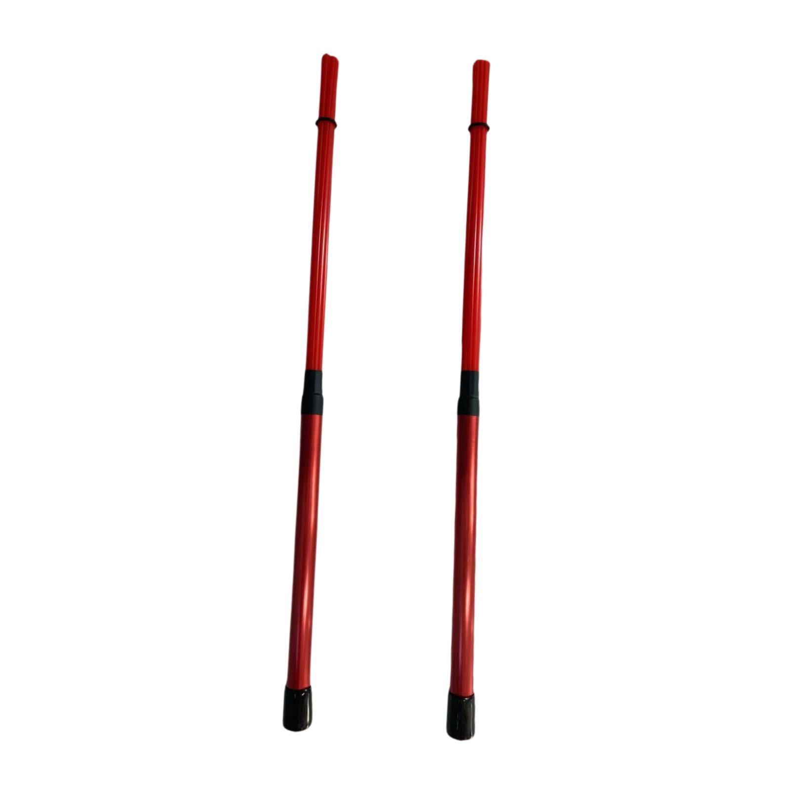 STARTIST Drum Sticks 15.75 inch Length Drum Accessories Quiet Drumsticks Drum Wire Brushes for Acoustic Performance Students Jazz Folk Red