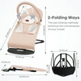 thumbnail image 2 of Baby Bouncer 2-in-1 Convenient Design, Adjustable 3-Point Harness, Rocking or Stationary, for 0-18 Months - Oatmeal, 2 of 6