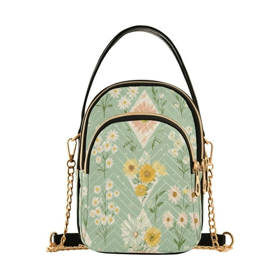 DIXRUYEE Cross Body Fashion Shoulder Waist Purse Bags Garden Harmony Pocket Handbags