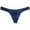 Navy Blue, variant on Men's Nylon Micro Bikini Briefs Breathable Checkered Spandex Underwear with Pouch Sensual Lingerie Tangas Yellow L