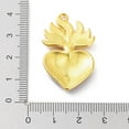 thumbnail image 3 of 20pcs Alloy Enamel Pendants Golden Sacred Heart Charm Golden 36.5x22x4mm Hole: 2.2mm, 3 of 3