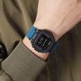 thumbnail image 4 of Hexagonal Luminous Digital Watch, silicone strap waterproof sports watch, built-in alarm stopwatch calendar multifunctional design,,Multicolor D, 4 of 5