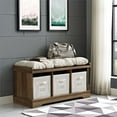 thumbnail image 2 of Pemberly Row Storage Bench, Rustic Oak, 2 of 4
