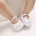 thumbnail image 4 of Yoyauz Baby Girl Mary Jane Shoes Anti Slip Rubber Sole Ballet Slippers Princess Dress Wedding Shoes Newborn Kids Shoes Toddler Shoes（0-12 Month）, 4 of 10
