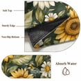 thumbnail image 6 of 6'x9' Area Rugs, Summer Sunflowers Indoor Outdoor Area Rug for Living Room Bedroom, Spring Floral Botanical Watercolor Washable Bathroom Rugs Kitchen Floor Carpet Mats Home Decor Aesthetic, 6 of 8