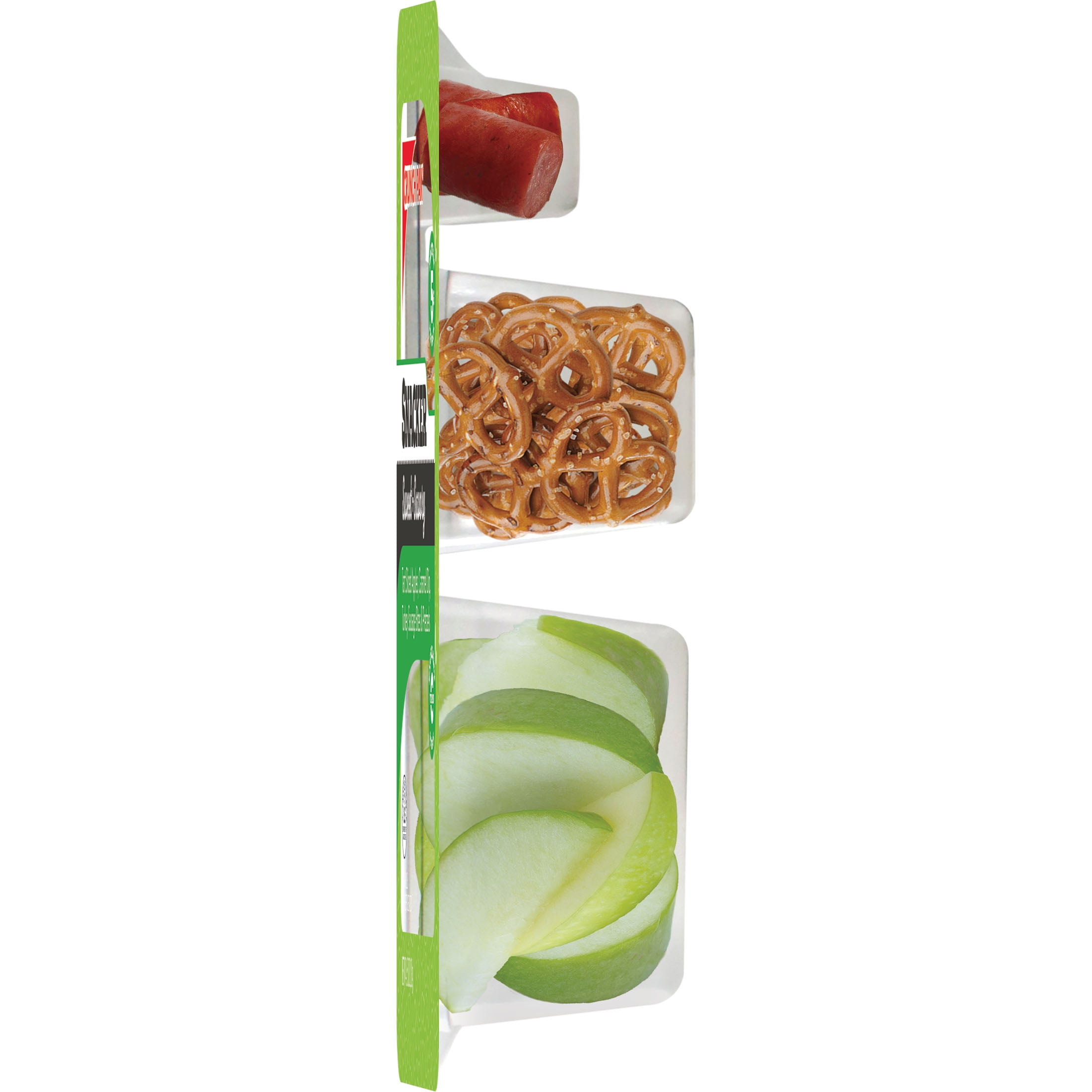 Crunch Pak Sweet & Savory Snacker with Tart Apples, Turkey Bites, Pretzels, & Caramel 4.15oz Tray