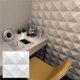 thumbnail image 1 of Gwong Decoración hogareña Pegatina de azulejos Auto adhesivo Impresionante efecto visual Llamada ignífuga PVC Relieve 3D Panel de pared Suministros de la decoración para el dormitorio Gwong 21068337, 1 of 6