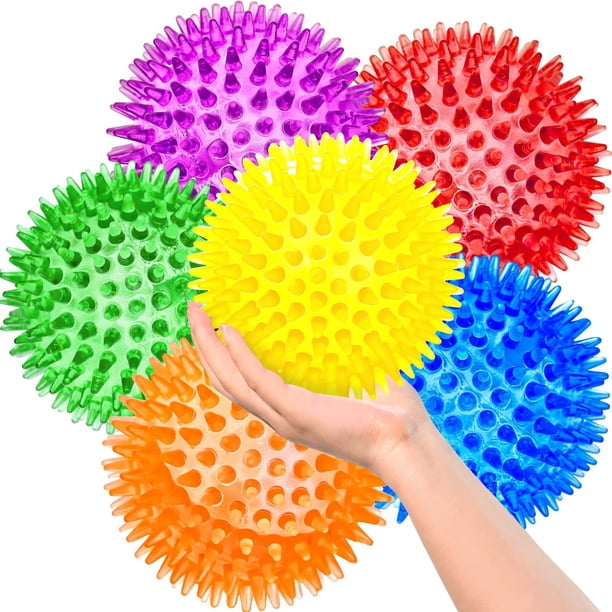 Pelota de juguete para perros SHARLOVY, 9 cm, para masticadores agresivos, 6 unidades