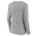 thumbnail image 3 of Women's Gray Los Angeles Chargers On Side Stripe Long Sleeve V-Neck T-Shirt, 3 of 3