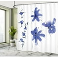 thumbnail image 5 of Ambesonne Flower Shower Curtain, Oriental Art, 69"Wx70"L, Dark Violet, 5 of 5