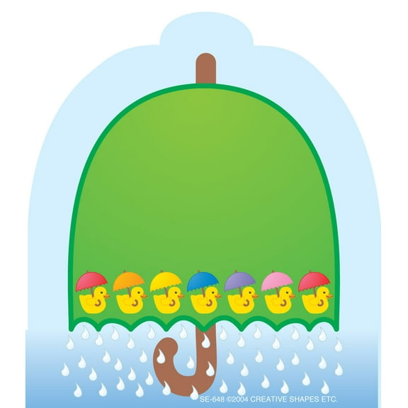 SHAPES ETC. Mini Notepad - Umbrella/Rain