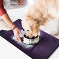 thumbnail image 2 of Halloween Pumpkin Pet Food Mat Absorbent No-Slip 17x30 Inch Pet Food Mat Evil Pumpkin Ghost Cat Mat for Food EcoFriendly Durable Pet Placemat, 2 of 7