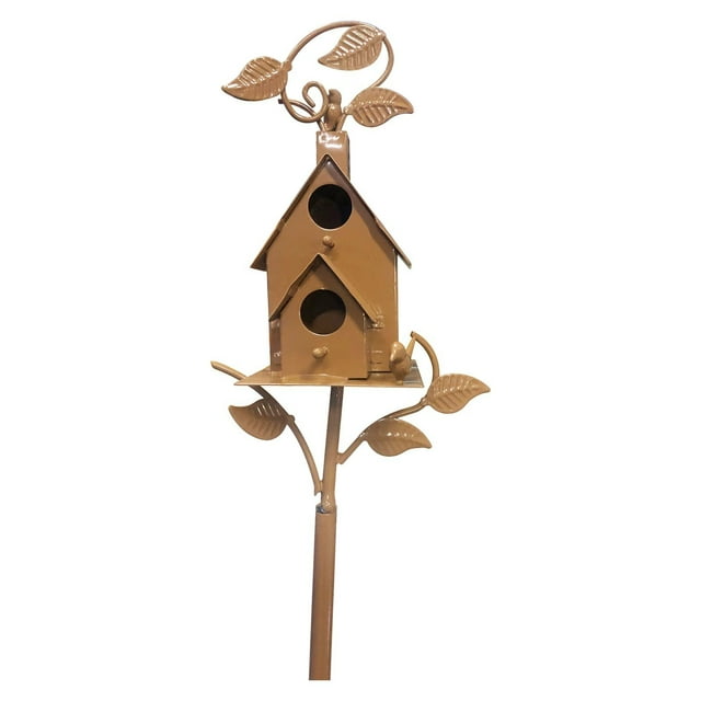 Hearth & Gear Bird Courtyard Decoration Outdoor Bird Garden Decoration Owl Nesting Boxes Kits Boxes for Nesting with Unfinished for Outdoors Hanging Timber Flour Cooking Metal Chicken Nesting Boxes