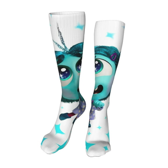 Saiise inside out 2 Funny Socks Men Women Boys Kids Adults Novelty Graphic 20in stockings Crazy Design Casual Dress Socks for Sports,Running,Travel