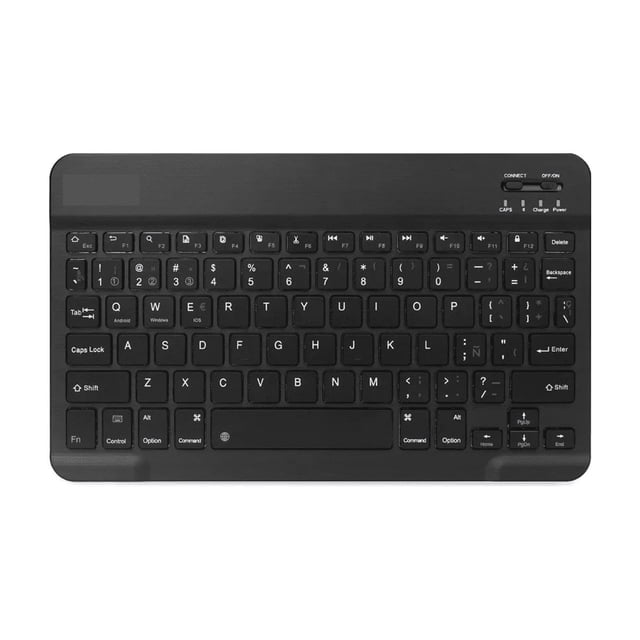 Teclado Inalámbrico Bluetooth Para iPad Android Pc NEGRO