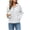 White, variant on LEAVINGSUO Fall Tops for Women 2026 Casual Long Sleeve Button Thin Version With Pockets Hooded Collar Coat Black S