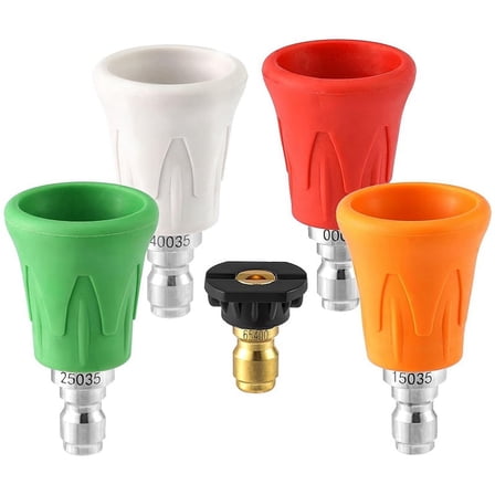 High Pressure Washer Nozzle Guard, Cleaning Nozzle Holder Set, Bore Size 2.5, with 0.6 y21057