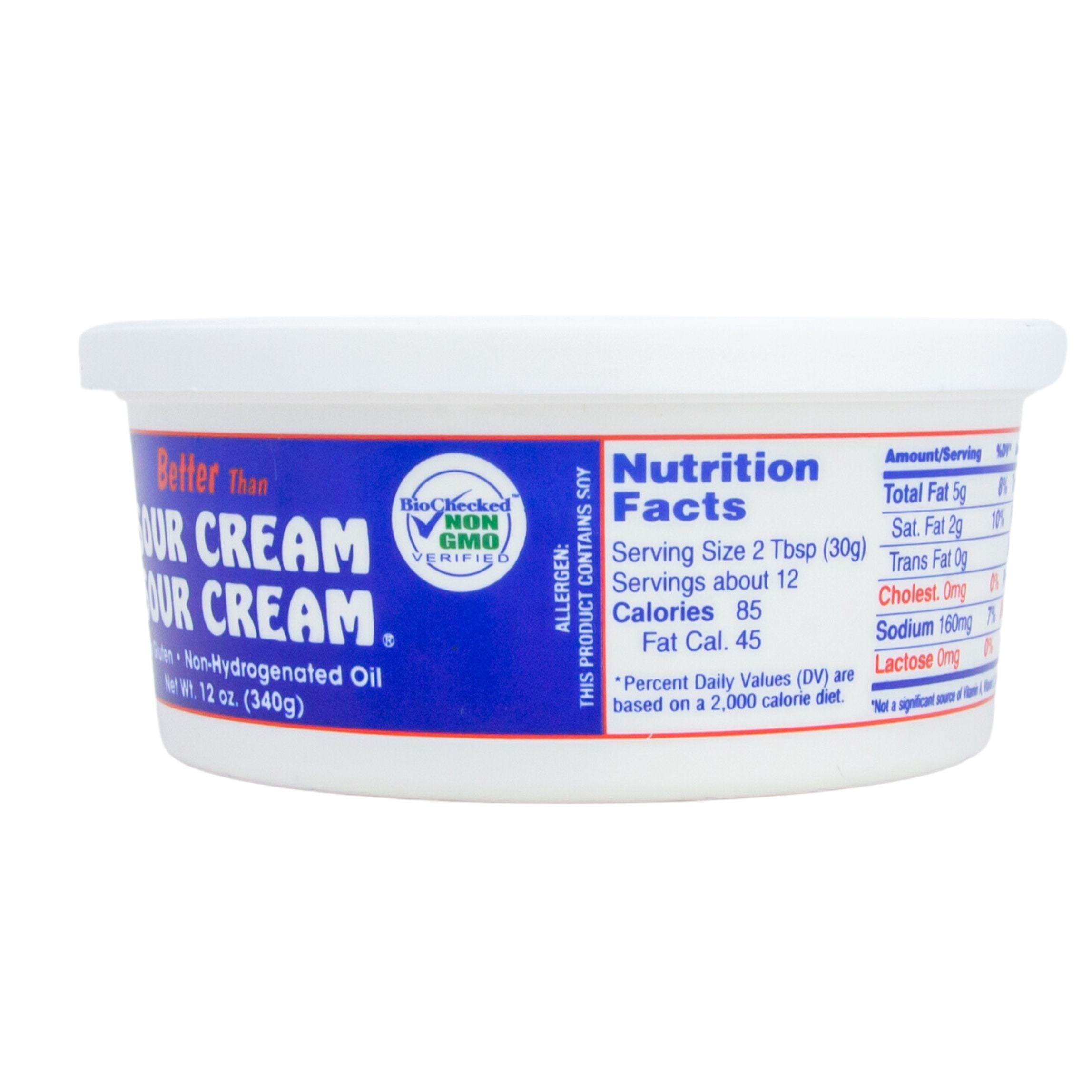 Tofutti, Milk Free, Sour Cream, 12 oz Plastic Tub