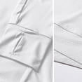 thumbnail image 5 of longantii UPF 50+ Tops for Women Fashion Sun Protection Long Sleeve T-Shirts Classic Fit Fishing Jacket Quick Dry Zip Up Summer Hoodie with Drawstring White L, 5 of 6