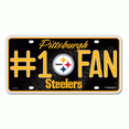 thumbnail image 1 of Pittsburgh Steelers #1 Fan License Plate, 1 of 1