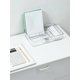 thumbnail image 5 of 1pc Student Desk Stationery Storage Box, Plastic Transparent Large Capacity School & Office Supplies, Tabletop Drawer Style Pencil & Note Paper Organi, 5 of 5