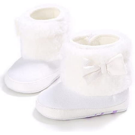 

Baby Boy Girl Boots Newborn Shoes Winter Snow Bowknot Anti-Slip Soft Sole Warm Infant Toddler Prewalker Booties