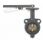 Milwaukee Valve Butterfly Valve,Wafer,6 In,Cast Iron CW223E 6