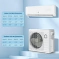 thumbnail image 2 of 3 Zone 28000 BTU (9K+9K+18K) Mini Split AC/Heating System, 20 SEER2 Dual Zone Ductless Wall Mounted Air Conditioner with Pre-Charged Condenser, Heat Pump,Compatible with Alexa,Low Nosie,208-230V, 2 of 10