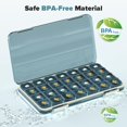 thumbnail image 2 of HHVB Pill Organizer 4 Times a Day with Moisture-Proof Design, Large Pill Box 7 Day Easy to Use, Portable Pill Case for Travel with Double Protection, Pill Containers for Vitamins, Medications, 2 of 6