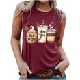 thumbnail image 1 of LSLJS Blouse Sans Manches Imprimée Mode Décontractée pour Femmes Col Rond Sexy Pull-Over Slim, Débardeurs pour Femmes, 1 of 4
