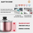 thumbnail image 3 of JOGGEIL Sauce Pan Set with Lids, 4 Piece Silver Stainless Steel Small Pot Set, Durable Cookware Multipurpose Stock Pots Set for Home Kitchen, 3 of 9