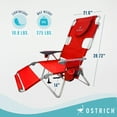 thumbnail image 2 of Ostrich The Backpack 3N1 Portable Chair, Reclining Lounger with Cooler Bag, Red, 2 of 6