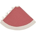 thumbnail image 3 of VHC Brand Red Plaid Tree Skirt 42598, 3 of 3
