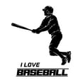 thumbnail image 2 of Sports Wall Decals for Boys Bedroom - Baseball Player Hitting Ball with Bat Player DIY & Creativity Boy Girl Bedroom Wall Sticker - Size: 32 In x 40 In, 2 of 5