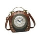 thumbnail image 5 of Bolso de hombro para mujer, regalo para mamá, novia, bolso de mano con reloj para ir al trabajo. Marrón, 5 of 9