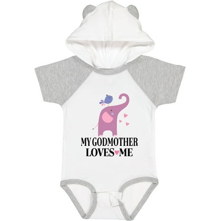 

Inktastic My Godmother Loves Me Goddaughter Gift Baby Girl Bodysuit