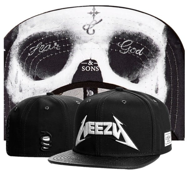 Snapback Hats for Men Baseball Cap Adjustable Flat Bill Trucker Dad Gift Skull Hat Skeleton Hand Snap Backpack Skateboard Hats