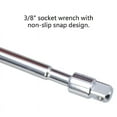thumbnail image 3 of T Handle Socket Wrench Set with Comfortable Grip with 1/4 to 3/8Inch Adapter for Auto Repair Tool and Professional Use, 3 of 9