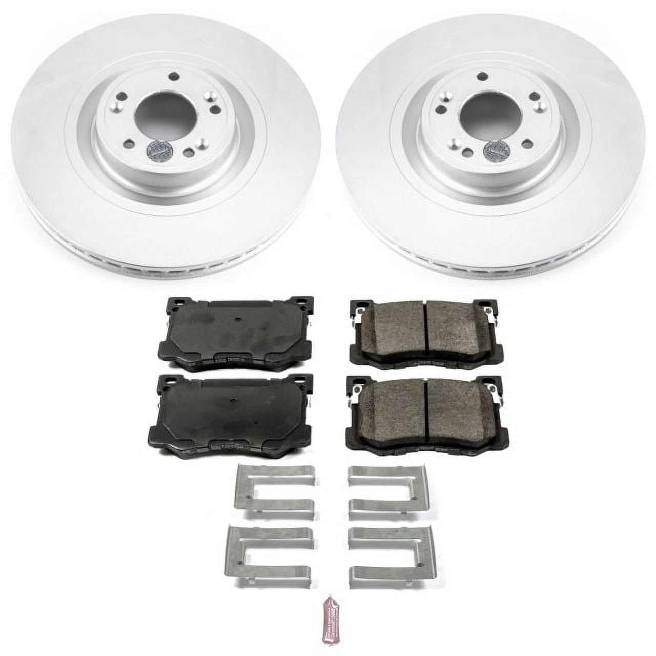 PowerStop Front Geomet Coated Brake Rotor and Pad Kit Fits: HYUNDAI Select Models CRK7371