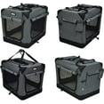 thumbnail image 6 of EliteField 4-Door Folding Soft Dog Crate with Curtains, Carrying Bag and Fleece Bed (2 Year Warranty), Indoor & Outdoor Pet Home, 6 of 9