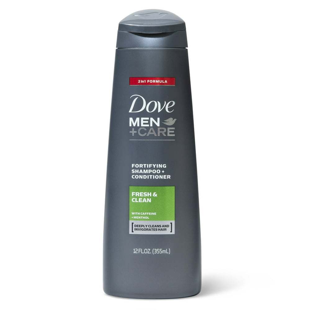 Dove Men+Care Fortifying Fresh and Clean with Caffeine 2 in 1 Shampoo and Conditioner Helps