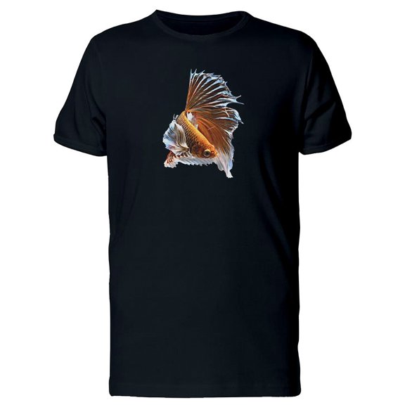 Orange Fighting Betta Fish Tee Men's -Image by Shutterstock