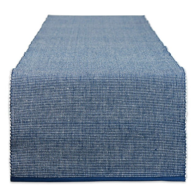 Camino de Mesa DII Bicolor Azul Marino 33x274 cm