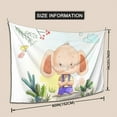 thumbnail image 6 of ZICANCN Funny Tapestry for Bedroom Aesthetic,Cartoon Elephant Plant Pattern Wall Tapestry for Living Room 60x40 Inches, 6 of 8