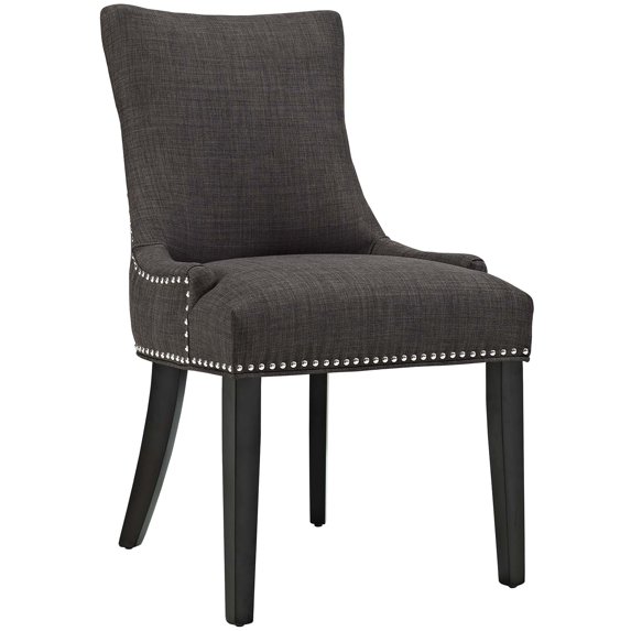 Modern Contemporary Urban Design Kitchen Room Dining Chair, Brown, Fabric